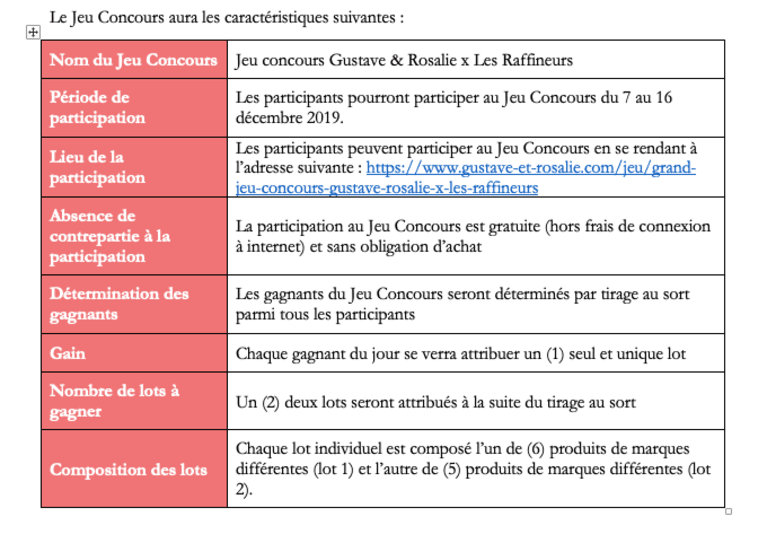 2. CARACTERISTIQUES DU JEU CONCOURS